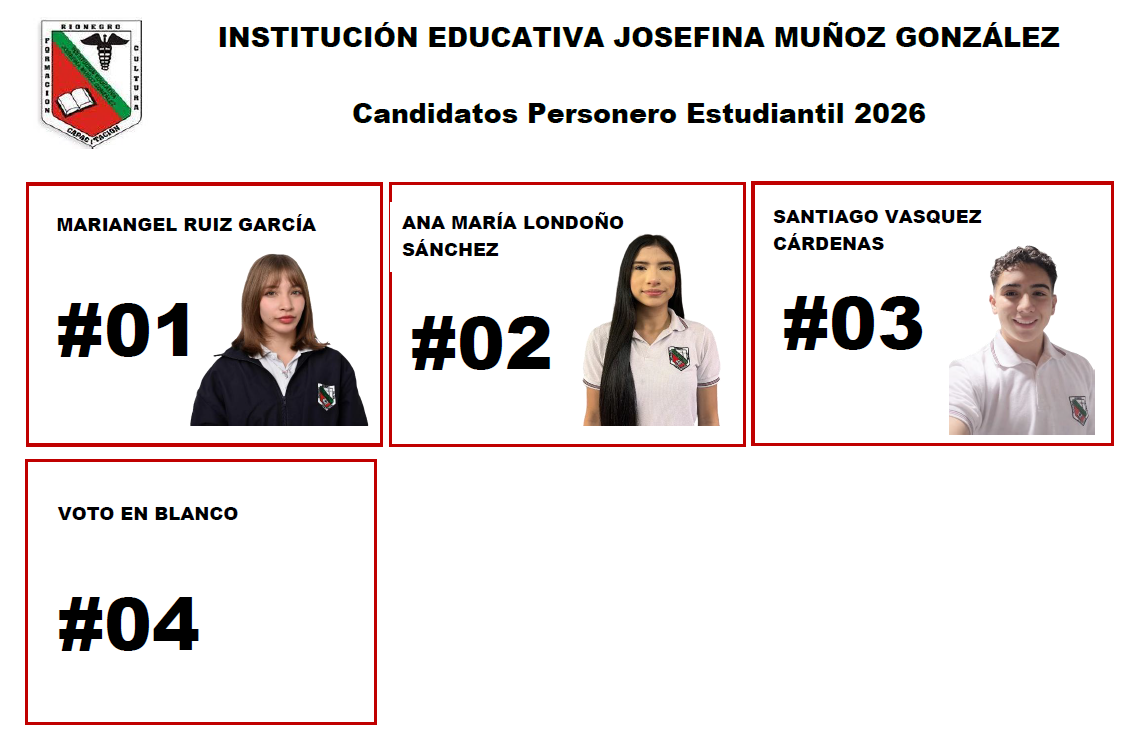 TARJETÓN PERSONERO 2026